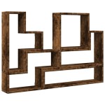 vidaXL Raft de perete, stejar fumuriu, 96x12x64 cm, lemn prelucrat vidaXL Raft de perete, stejar fumuriu, 96x12x64 cm, lemn prelucrat