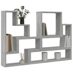 vidaXL Raft de perete, gri sonoma, 96x12x64 cm, lemn prelucrat vidaXL Raft de perete, gri sonoma, 96x12x64 cm, lemn prelucrat