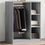 vidaXL Dulap, gri sonoma, 77x48x102 cm, lemn prelucrat vidaXL Dulap, gri sonoma, 77x48x102 cm, lemn prelucrat