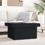 vidaXL Măsuță de cafea, negru, 80x55x40 cm, lemn prelucrat vidaXL Măsuță de cafea, negru, 80x55x40 cm, lemn prelucrat