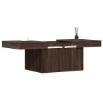 vidaXL Măsuță de cafea, stejar maro, 100x55x40 cm, lemn prelucrat vidaXL Măsuță de cafea, stejar maro, 100x55x40 cm, lemn prelucrat