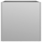 vidaXL Jardiniere, 2 buc., argintiu, 32x30x29 cm, oțel galvanizat