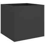 vidaXL Jardinieră, negru, 42x40x39 cm, oțel vidaXL Jardinieră, negru, 42x40x39 cm, oțel