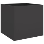 vidaXL Jardinieră, negru, 42x40x39 cm, oțel vidaXL Jardinieră, negru, 42x40x39 cm, oțel