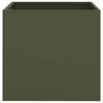vidaXL Jardinieră, verde măsliniu, 49x47x46 cm, oțel vidaXL Jardinieră, verde măsliniu, 49x47x46 cm, oțel