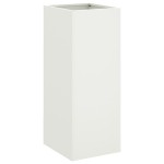 vidaXL Jardinieră, alb, 32x29x75 cm, oțel vidaXL Jardinieră, alb, 32x29x75 cm, oțel