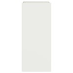 vidaXL Jardinieră, alb, 32x29x75 cm, oțel vidaXL Jardinieră, alb, 32x29x75 cm, oțel