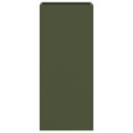 vidaXL Jardinieră, verde măsliniu, 32x29x75 cm, oțel