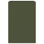 vidaXL Jardinieră, verde măsliniu, 52x48x75 cm, oțel vidaXL Jardinieră, verde măsliniu, 52x48x75 cm, oțel
