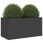 vidaXL Jardinieră, negru, 62x30x29 cm, oțel vidaXL Jardinieră, negru, 62x30x29 cm, oțel