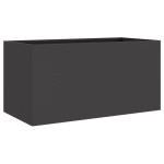 vidaXL Jardinieră, negru, 62x30x29 cm, oțel vidaXL Jardinieră, negru, 62x30x29 cm, oțel