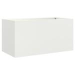 vidaXL Jardinieră, alb, 62x30x29 cm, oțel vidaXL Jardinieră, alb, 62x30x29 cm, oțel