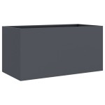 vidaXL Jardinieră, antracit, 62x30x29 cm, oțel vidaXL Jardinieră, antracit, 62x30x29 cm, oțel