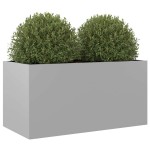 vidaXL Jardinieră, argintiu, 62x30x29 cm, oțel galvanizat vidaXL Jardinieră, argintiu, 62x30x29 cm, oțel galvanizat
