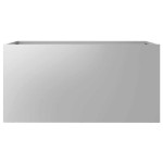 vidaXL Jardinieră, argintiu, 62x30x29 cm, oțel galvanizat vidaXL Jardinieră, argintiu, 62x30x29 cm, oțel galvanizat