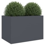 vidaXL Jardinieră, antracit, 62x40x39 cm, oțel vidaXL Jardinieră, antracit, 62x40x39 cm, oțel