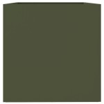 vidaXL Jardinieră, verde măsliniu, 62x40x39 cm, oțel vidaXL Jardinieră, verde măsliniu, 62x40x39 cm, oțel