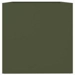 vidaXL Jardinieră, verde măsliniu, 62x47x46 cm, oțel vidaXL Jardinieră, verde măsliniu, 62x47x46 cm, oțel