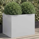 vidaXL Jardinieră, argintiu, 62x47x46 cm, oțel galvanizat vidaXL Jardinieră, argintiu, 62x47x46 cm, oțel galvanizat