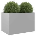 vidaXL Jardinieră, argintiu, 62x47x46 cm, oțel galvanizat vidaXL Jardinieră, argintiu, 62x47x46 cm, oțel galvanizat