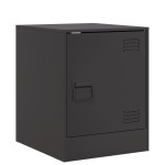 vidaXL Noptieră, negru, 34,5x39x44 cm, oțel vidaXL Noptieră, negru, 34,5x39x44 cm, oțel