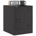 vidaXL Noptiere, 2 buc., negru, 34,5x39x44 cm, oțel vidaXL Noptiere, 2 buc., negru, 34,5x39x44 cm, oțel