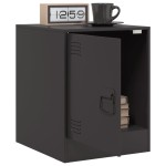 vidaXL Noptiere, 2 buc., negru, 34,5x39x44 cm, oțel vidaXL Noptiere, 2 buc., negru, 34,5x39x44 cm, oțel