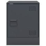 vidaXL Noptiere, 2 buc., antracit, 34,5x39x44 cm, oțel vidaXL Noptiere, 2 buc., antracit, 34,5x39x44 cm, oțel