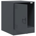 vidaXL Noptiere, 2 buc., antracit, 34,5x39x44 cm, oțel vidaXL Noptiere, 2 buc., antracit, 34,5x39x44 cm, oțel