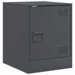 vidaXL Noptiere, 2 buc., antracit, 34,5x39x44 cm, oțel vidaXL Noptiere, 2 buc., antracit, 34,5x39x44 cm, oțel