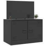 vidaXL Dulap TV, negru, 67x39x44 cm, oțel vidaXL Dulap TV, negru, 67x39x44 cm, oțel