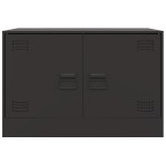 vidaXL Dulapuri TV, 2 buc., negru, 67x39x44 cm, oțel