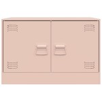 vidaXL Comodă TV, roz, 67x39x44 cm, oțel vidaXL Comodă TV, roz, 67x39x44 cm, oțel