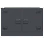 vidaXL Comodă TV, antracit, 67x39x44 cm, oțel vidaXL Comodă TV, antracit, 67x39x44 cm, oțel