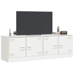 vidaXL Dulapuri TV 2 buc., alb, 67x39x44 cm Otel