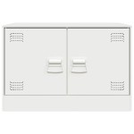vidaXL Dulapuri TV 2 buc., alb, 67x39x44 cm Otel