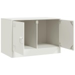 vidaXL Dulapuri TV 2 buc., alb, 67x39x44 cm Otel