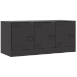 vidaXL Comodă TV, negru, 99x39x44 cm, oțel vidaXL Comodă TV, negru, 99x39x44 cm, oțel