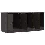 vidaXL Comodă TV, negru, 99x39x44 cm, oțel vidaXL Comodă TV, negru, 99x39x44 cm, oțel