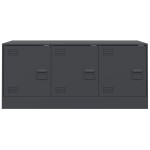 vidaXL Comodă TV, antracit, 99x39x44 cm, oțel vidaXL Comodă TV, antracit, 99x39x44 cm, oțel