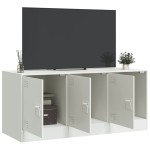 vidaXL Comodă TV, alb, 99x39x44 cm, oțel vidaXL Comodă TV, alb, 99x39x44 cm, oțel