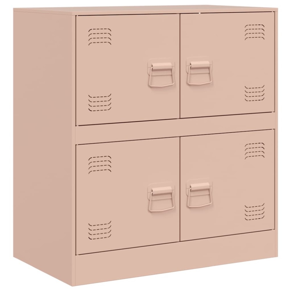 vidaXL Bufeta Roz 67x39x73 cm oțel