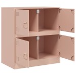 vidaXL Bufeta Roz 67x39x73 cm oțel vidaXL Bufeta Roz 67x39x73 cm oțel