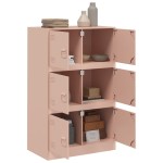 vidaXL Bufeta Roz 67x39x107 cm oțel vidaXL Bufeta Roz 67x39x107 cm oțel
