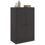 vidaXL Servantă, negru, 67x39x107 cm, oțel