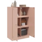 vidaXL Comodă Roz 67x39x107 cm oțel vidaXL Comodă Roz 67x39x107 cm oțel
