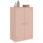 vidaXL Comodă Roz 67x39x107 cm oțel vidaXL Comodă Roz 67x39x107 cm oțel