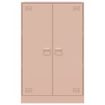 vidaXL Comodă Roz 67x39x107 cm oțel vidaXL Comodă Roz 67x39x107 cm oțel