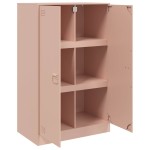 vidaXL Comodă Roz 67x39x107 cm oțel vidaXL Comodă Roz 67x39x107 cm oțel