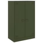 vidaXL Comodă verde măslină 67x39x107 cm oțel vidaXL Comodă verde măslină 67x39x107 cm oțel